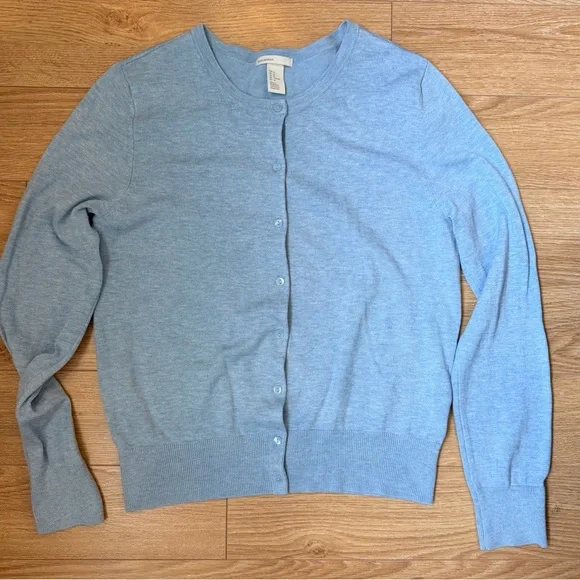 H&M Basic Light Blue Cardigan - Picture 2 of 6